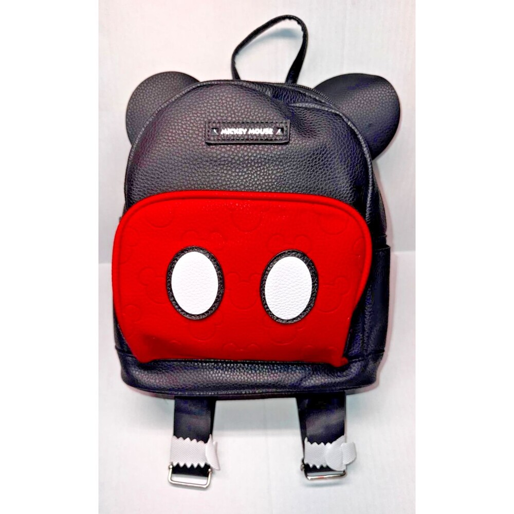 Disney Aldi Mickey Mouse Backpack Limited Edition Black/Red Hard To Find!